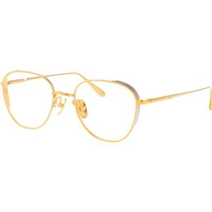 Linda Farrow, Dames, Accessoires, Geel, Maat: 54 MM