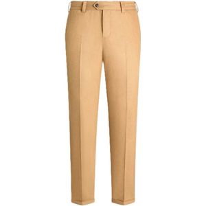 PT Torino, Heren, Broeken, Beige, Maat: W34 Flanel,