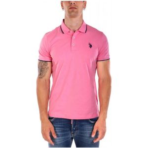 U.s. Polo Assn., Heren, Tops, Roze, Maat: XL