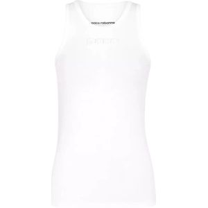 Rabanne, Dames, Tops, Wit, Maat: L Katoen,