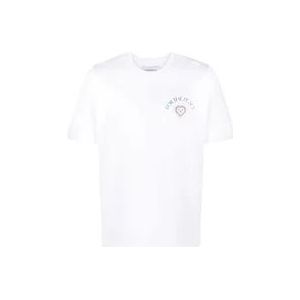 Casablanca Peace Gradient Bedrukt T-shirt , White , Heren , Maat: L