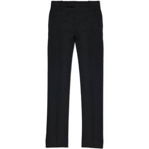 Alexander McQueen, Heren, Broeken, Zwart, Maat: L Wol,