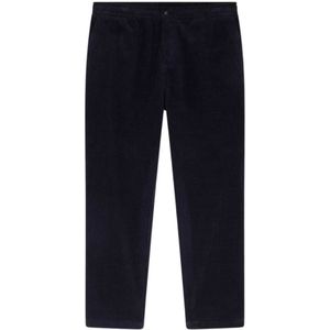 Eden Park, Heren, Broeken, Blauw, Maat: M Velours,