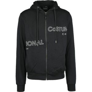 Costume National, Heren, Sweatshirts & Hoodies, Zwart, Maat: S Katoen,