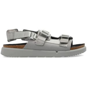 Birkenstock, Heren, Schoenen, Grijs, Maat: 41 EU Synthetisch,