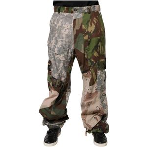 Dolce & Gabbana, Heren, Broeken, Veelkleurig, Maat: M Katoen,