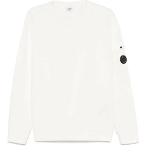 C.p. Company, Heren, Sweatshirts & Hoodies, Wit, Maat: S Katoen,