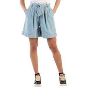 Pinko, Dames, Korte broeken, Blauw, Maat: 2XS Denim,