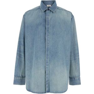 Fear Of God - Denim Button Up Shirt - Blauw - Katoen