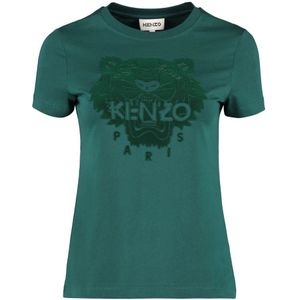 Kenzo, Dames, Tops, Groen, Maat: XS Katoen,