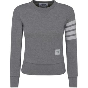 Thom Browne, Dames, Truien, Grijs, Maat: XS Katoen,