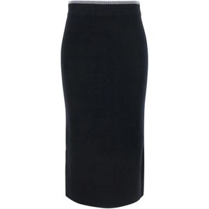 PINKO - GUINEA - Kokerrok - Grijs gemêleerd / Zwart