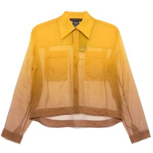 Max Mara, Dames, Blouses & Shirts, Geel, Maat: S