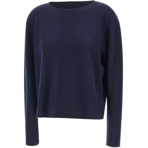 Hemisphere, Dames, Truien, Blauw, Maat: S Kasjmier,