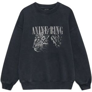 Anine Bing, Dames, Sweatshirts & Hoodies, Zwart, Maat: L Katoen,