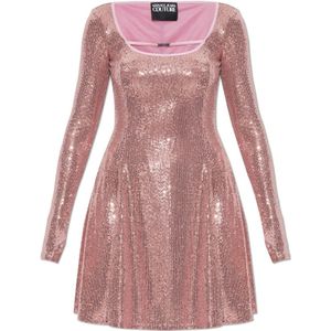 Versace Jeans Couture, Dames, Jurken, Roze, Maat: XS