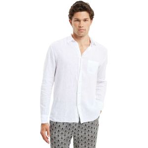 Peninsula, Heren, Overhemden, Wit, Maat: 2XL Linnen,