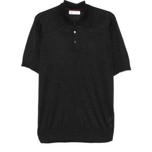 Brunello Cucinelli, Heren, Tops, Grijs, Maat: XL