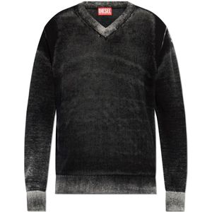 Diesel, Heren, Truien, Zwart, Maat: L Katoen,