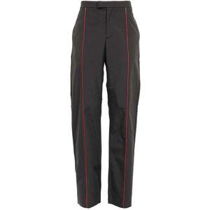 Ferragamo, Heren, Broeken, Zwart, Maat: L Katoen,