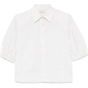 Mazzarelli, Dames, Blouses & Shirts, Wit, Maat: M