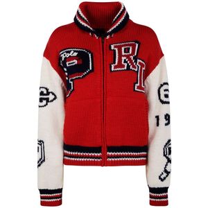 Ralph Lauren, Dames, Sweatshirts & Hoodies, Rood, Maat: S Wol,