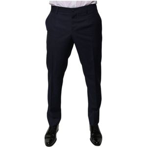Dolce & Gabbana - SlimFit Trousers Micropattern Style - Donkerblauwe Jeans