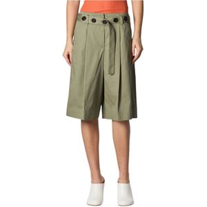Roberto Collina, Dames, Korte broeken, Groen, Maat: XS