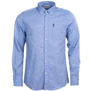 Barbour, Heren, Overhemden, Blauw, Maat: L Katoen,