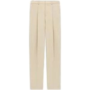 Saint Laurent, Dames, Broeken, Beige, Maat: S