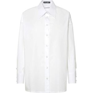 Dolce & Gabbana, Dames, Blouses & Shirts, Wit, Maat: S