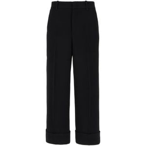 Gucci, Dames, Broeken, Zwart, Maat: S Zijde,