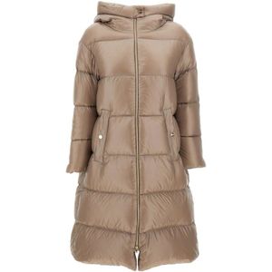 Herno, Dames, Mantels, Beige, Maat: M Nylon,