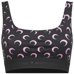 Marine Serre, Dames, Tops, Zwart, Maat: XS Tweed,