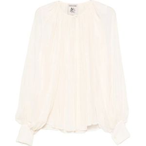 Semicouture, Dames, Blouses & Shirts, Wit, Maat: S