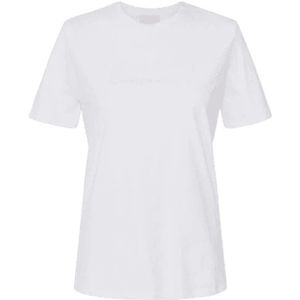 Elisabetta Franchi, Dames, Tops, Wit, Maat: L Jersey,