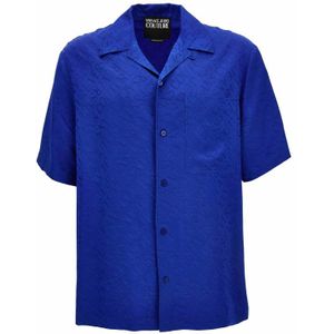 Versace, Heren, Overhemden, Blauw, Maat: L