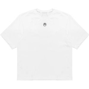 Marine Serre, Heren, Tops, Wit, Maat: S Jersey,