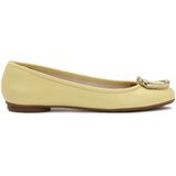 Kazar - Instap Ballerina's - Geel - Leer