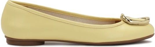 Kazar - Instap Ballerina's - Geel - Leer