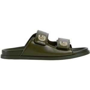 Gucci, Dames, Schoenen, Groen, Maat: 40 EU Leer,