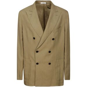 Boglioli, Heren, Jassen, Bruin, Maat: L Leer,