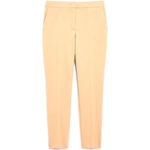 Max Mara, Dames, Broeken, Geel, Maat: M Viscose,