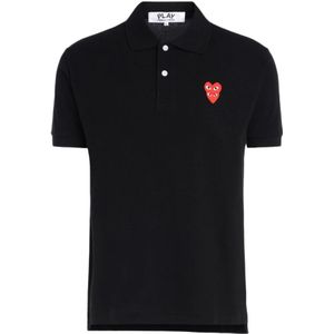 Comme des Garçons Play, Heren, Tops, Zwart, Maat: XL Katoen,