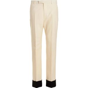 Gucci, Heren, Broeken, Wit, Maat: L Katoen,