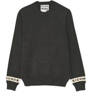 John Richmond, Heren, Truien, Groen, Maat: 2XL Wol,