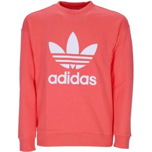 Adidas, Dames, Sweatshirts & Hoodies, Rood, Maat: 2XL Katoen,