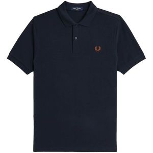 Fred Perry, Heren, Tops, Blauw, Maat: L Katoen,