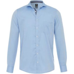 Hatico, Heren, Overhemden, Blauw, Maat: L