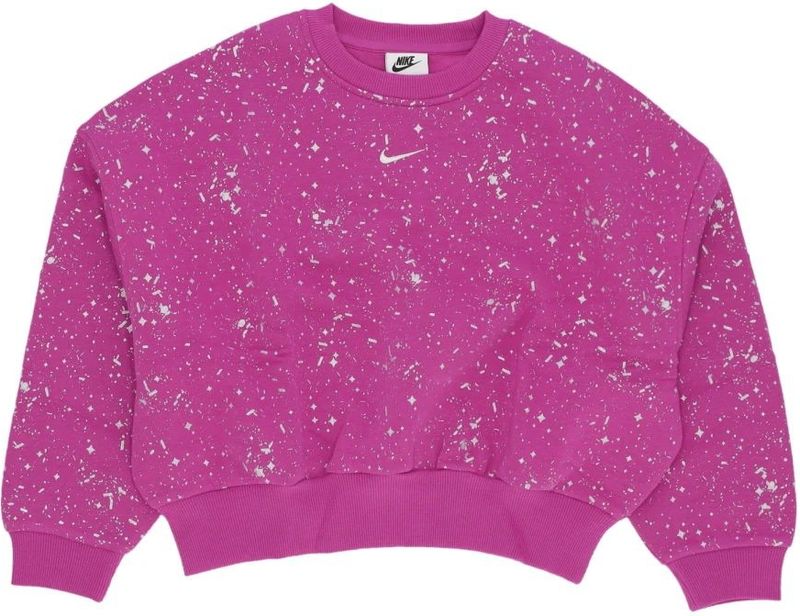 Nike, Dames, Sweatshirts & Hoodies, Paars, Maat: XL Fleece,